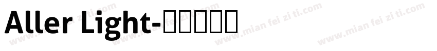 Aller Light字体转换